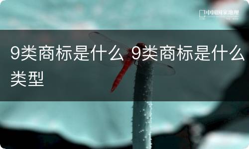 9类商标是什么 9类商标是什么类型
