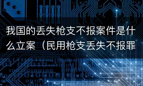 我国的丢失枪支不报案件是什么立案（民用枪支丢失不报罪）