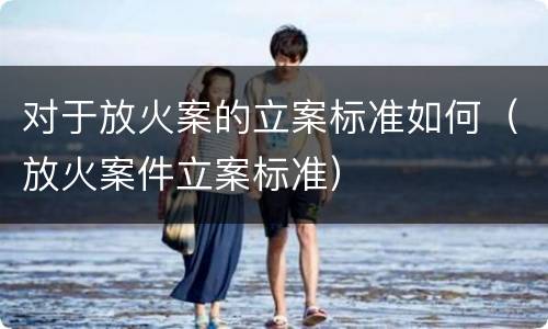 对于放火案的立案标准如何（放火案件立案标准）