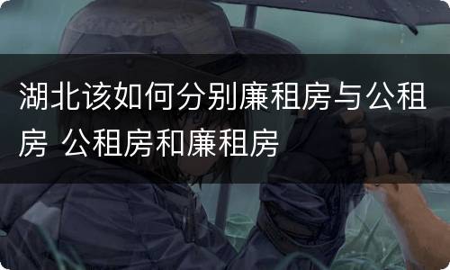 湖北该如何分别廉租房与公租房 公租房和廉租房