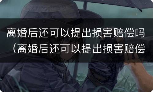 离婚后还可以提出损害赔偿吗（离婚后还可以提出损害赔偿吗法律）