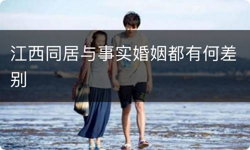 江西同居与事实婚姻都有何差别