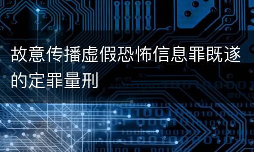 故意传播虚假恐怖信息罪既遂的定罪量刑
