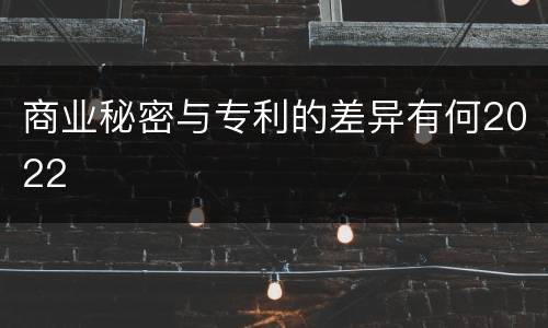商业秘密与专利的差异有何2022