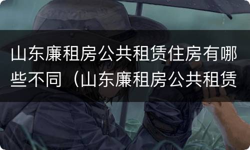 山东廉租房公共租赁住房有哪些不同（山东廉租房公共租赁住房有哪些不同点）