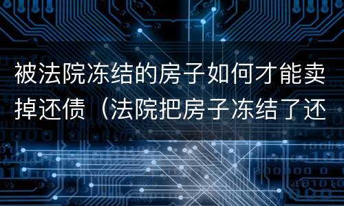 被法院冻结的房子如何才能卖掉还债（法院把房子冻结了还能卖房子吗）