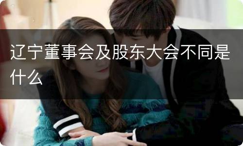 辽宁董事会及股东大会不同是什么