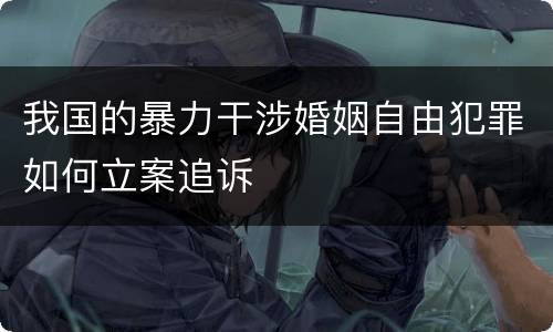 我国的暴力干涉婚姻自由犯罪如何立案追诉
