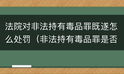 法院对非法持有毒品罪既遂怎么处罚（非法持有毒品罪是否存在未遂）