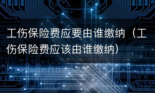 工伤保险费应要由谁缴纳（工伤保险费应该由谁缴纳）