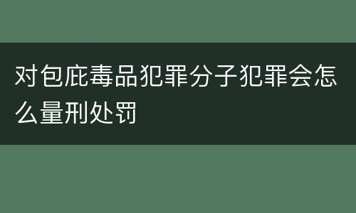 对包庇毒品犯罪分子犯罪会怎么量刑处罚