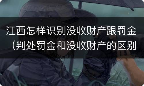 江西怎样识别没收财产跟罚金（判处罚金和没收财产的区别）