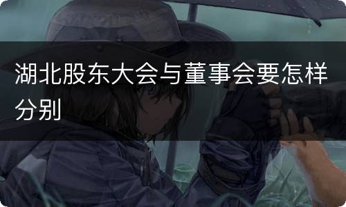 湖北股东大会与董事会要怎样分别