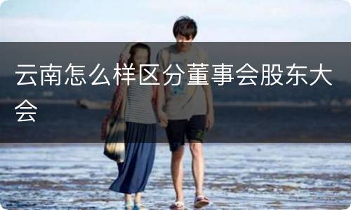 云南怎么样区分董事会股东大会