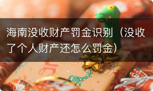 海南没收财产罚金识别（没收了个人财产还怎么罚金）