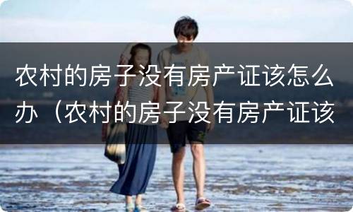 农村的房子没有房产证该怎么办（农村的房子没有房产证该怎么办理房产证）