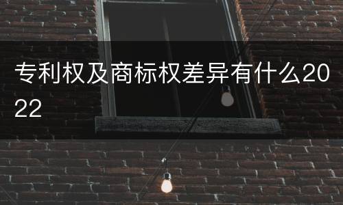 专利权及商标权差异有什么2022