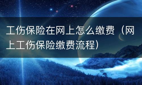 工伤保险在网上怎么缴费（网上工伤保险缴费流程）