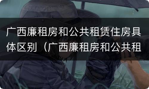 广西廉租房和公共租赁住房具体区别（广西廉租房和公共租赁住房具体区别在哪）