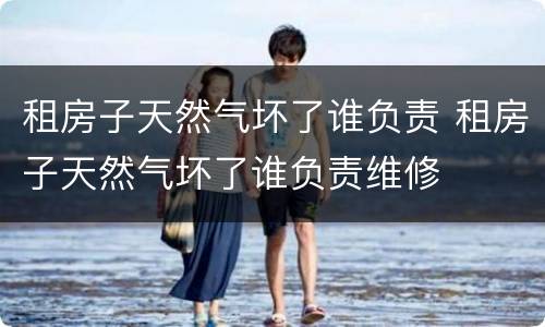 租房子天然气坏了谁负责 租房子天然气坏了谁负责维修