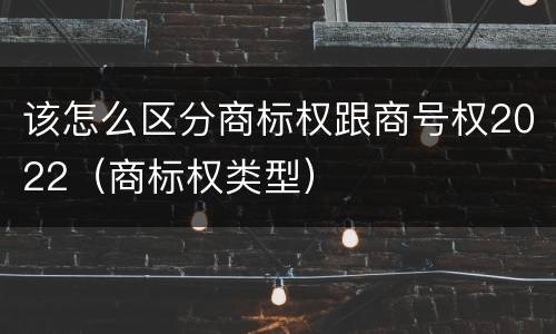 该怎么区分商标权跟商号权2022（商标权类型）