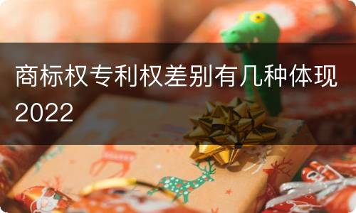 商标权专利权差别有几种体现2022