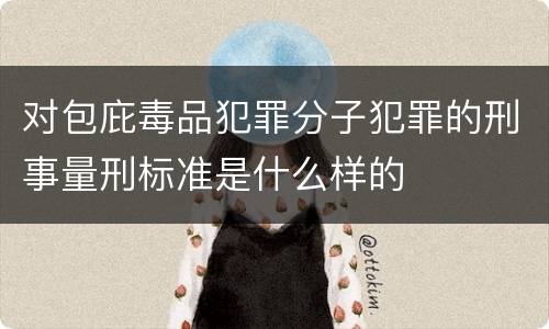 对包庇毒品犯罪分子犯罪的刑事量刑标准是什么样的