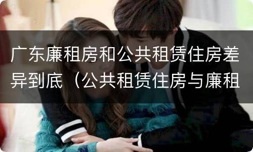 广东廉租房和公共租赁住房差异到底（公共租赁住房与廉租房的区别）