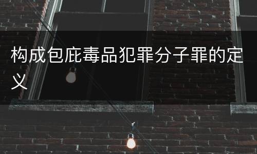 构成包庇毒品犯罪分子罪的定义