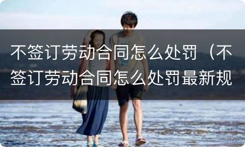 不签订劳动合同怎么处罚（不签订劳动合同怎么处罚最新规定）