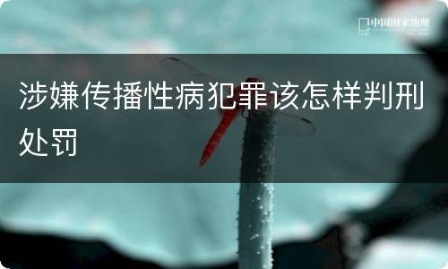 涉嫌传播性病犯罪该怎样判刑处罚