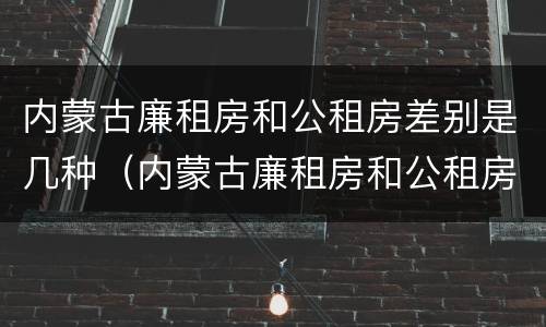 内蒙古廉租房和公租房差别是几种（内蒙古廉租房和公租房差别是几种类型）