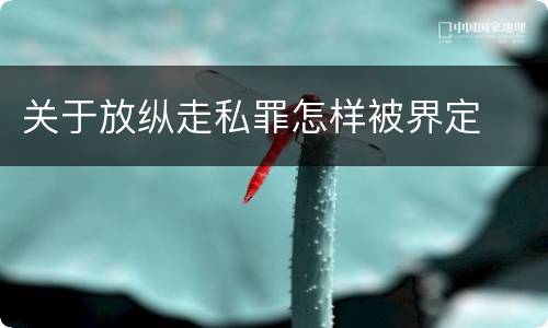关于放纵走私罪怎样被界定