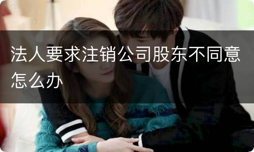 法人要求注销公司股东不同意怎么办